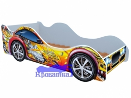 Кроватка красно-желтый дракон