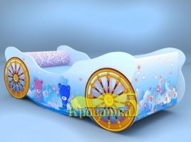 Кроватка карета мишки