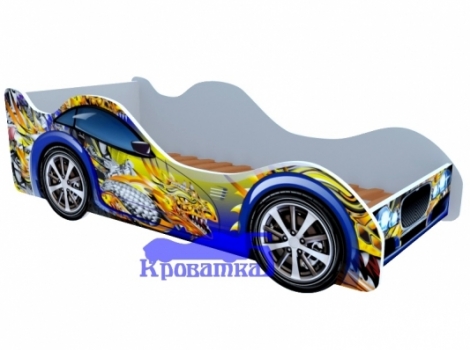 Кроватка синий дракон